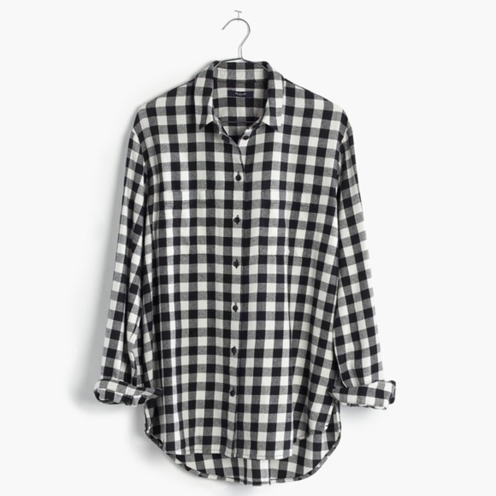 Madewell Flannel Boyshirt in Buffalo Check